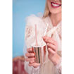 Picture of PAPER STRAWS HEARTS ROSE GOLD 19.5CM